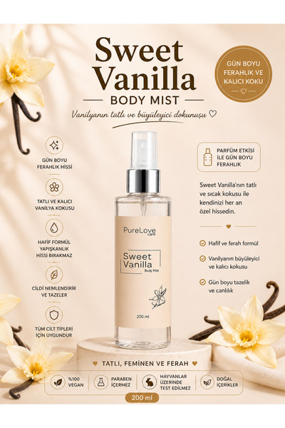 Pure Love Care Sweet Vanilla Vücut Spreyi