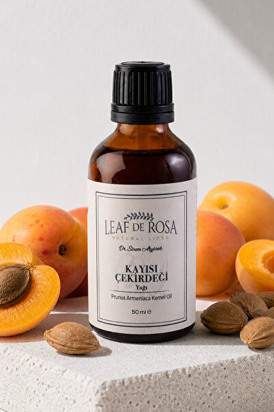 LEAF DE ROSA Kayısı Çekirdeği Yağı 50 ml - Soğuk Sıkım