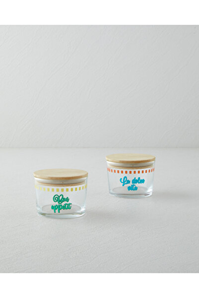 English Home Bon Vita Cam 2'li Baharatlik 220 ml - 220 ml Mavi-yeşil