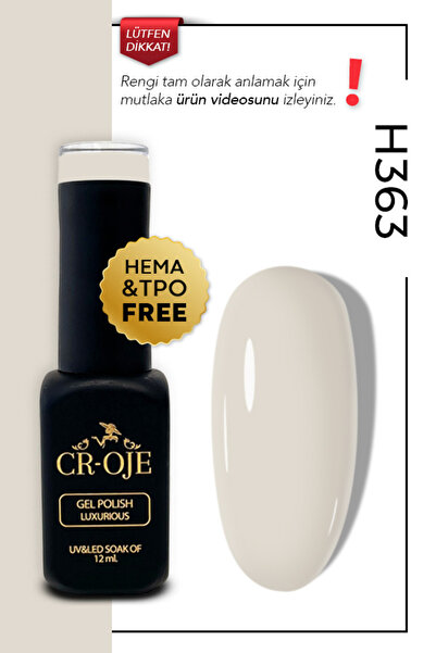CROJE KALICI OJE Kalıcı Oje H363- Nude Bej (12 ML.)