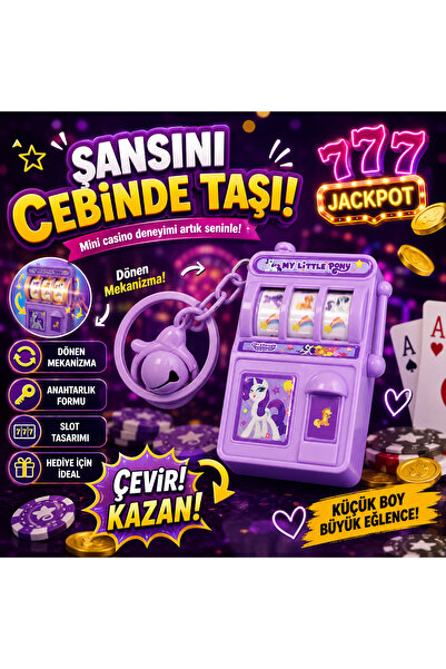 Store Küçük Midilli Mekanızmalı Casino Anahtarlık Parti Konseplı