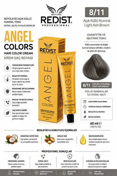 Redist Saç Boyası 8/11 Açik Küllü Kumral