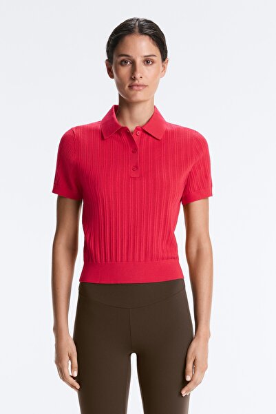 Oysho Pointelle örgü polo