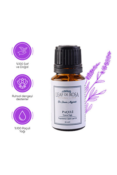 LEAF DE ROSA زيت الباتشولي الطبيعي العطري 10 مل - زيت مجدد للبشرة وزيت عطري ل...