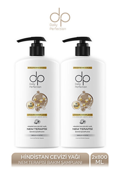 dp Daily Perfection Şampuan Hindistan Cevizi Yağı 800 ml X 2 Adet