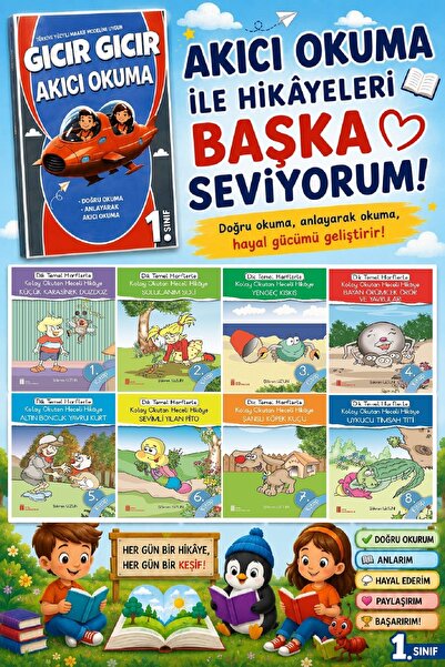 Ata Yayıncılık 1.Sınıflar İçin Kolay Okutan Heceli Hikaye + Hızlı Okuma