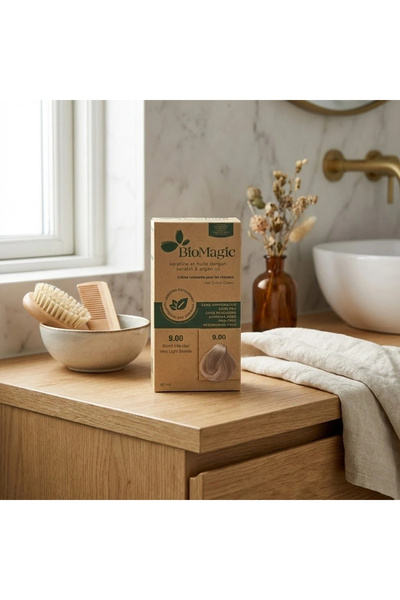 BIOMAGIC Vopsea de păr fără amoniac 9.00, extra blond deschis