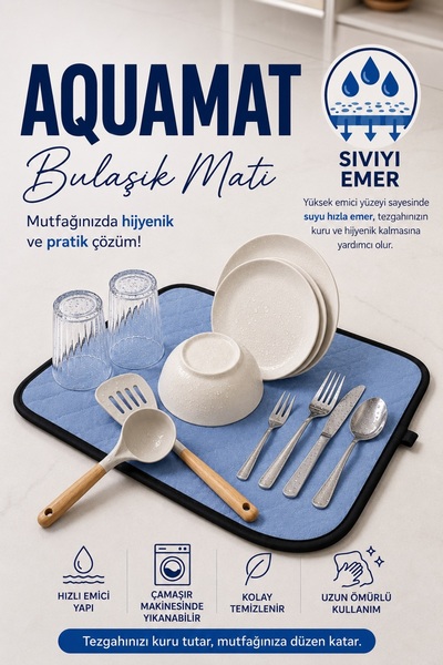 Aquamat Dish Mat Dish Drying Mat Mat Dish Drying Mat