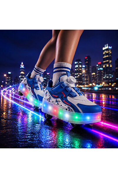 ROCKY PATENLİ IŞIKLI SPOR AYAKKABISI & TEKERLEKLİ SNEAKERS