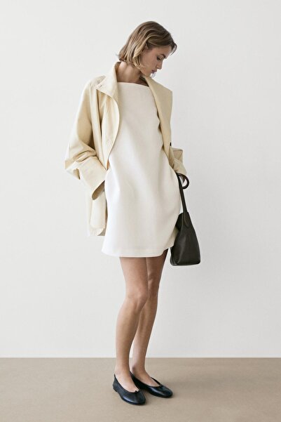 Massimo Dutti Dökümlü mini elbise