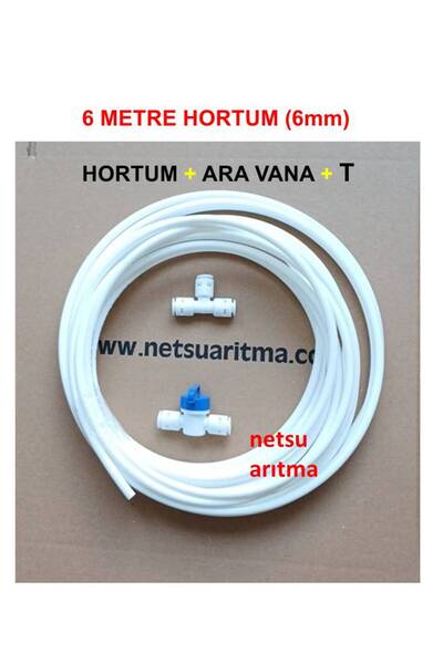 netsu arıtma 6 Metre Su Arıtma Hortumu-Ara vana- Te