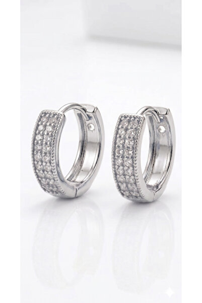 Siya Silver Special Series Tarnish-Free Steel Zircon Stone Perforated Minimal...