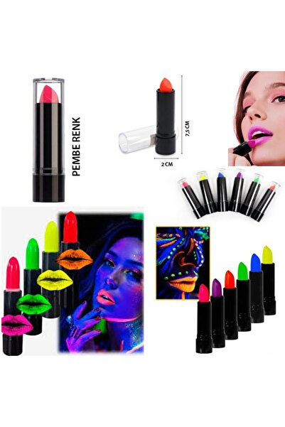 partidolu Glow in the Dark Neon Glow Lipstick Uv Fluorescent Light Sensitive ...