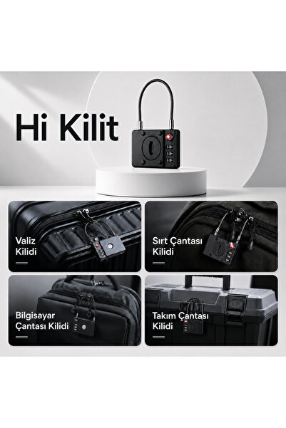 HBB-K Hi Kilit iOS Android Uyumlu Akıllı Valiz Kilidi