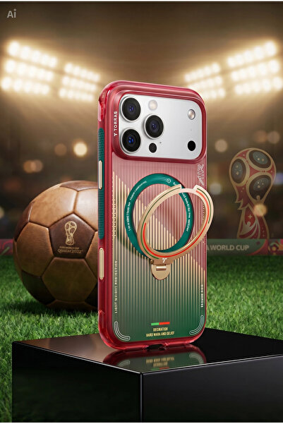 TORRAS iPhone 17 Pro Max Kılıf MagSafe Standlı OStand Q3 Air World Cup Serisi...