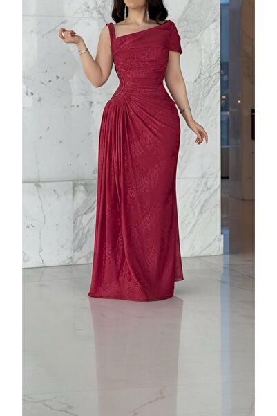 Opera Fashion فستان سهرة تل بدرابيه وتطريز يدوي فاخر