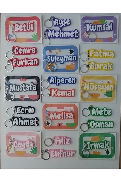 SmartToyZ Kişiye Özel İsme Özel Hediyelik Anahtarlık (1 veya 2 Kelime)