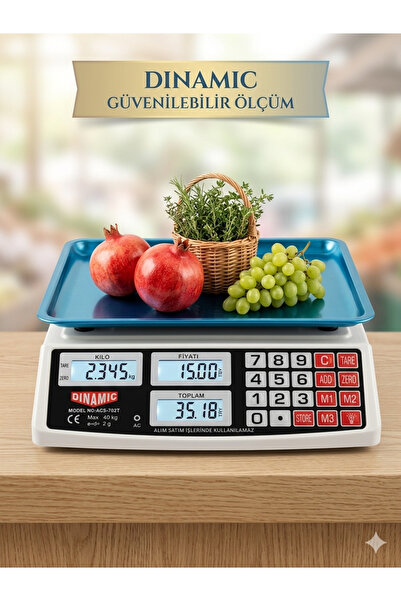 SUPER JVS 40 Kg Şarjlı Dijital Hassas Market Manav Kasap Pazarcı Terazisi En ...