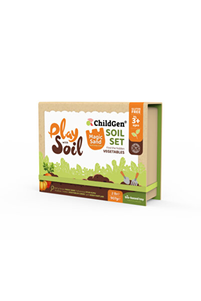 ChildGen Natural Kinetic Play Sand Soil Set 907Gr