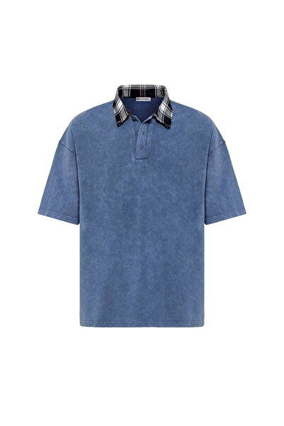 S13 Store Washable Oversize Polo Collar Detailed T-Shirt