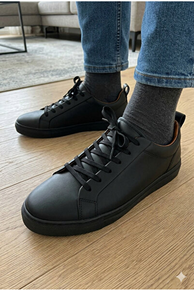 ZİO Daily Comfortable Genuine Leather Men's Sneaker Shoes
