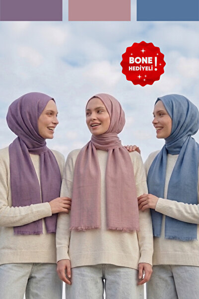 Kamer Scarf Pure Line Serisi Pamuk Konfor Şal 3lü Paket