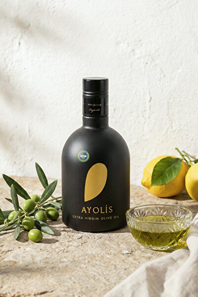 Ayolis Premium Organik Zeytinyağı 500 ml Ödüllü Soğuk Sıkım Bebek Natürel Sızma Zeytinyağı