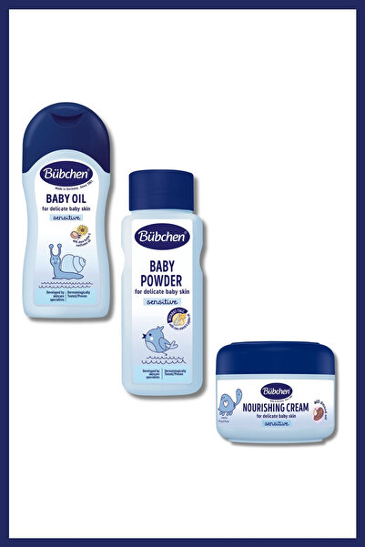 Bübchen Cilt Bakım seti ( Bebek Yağı + bebek milk + nourishing krem )