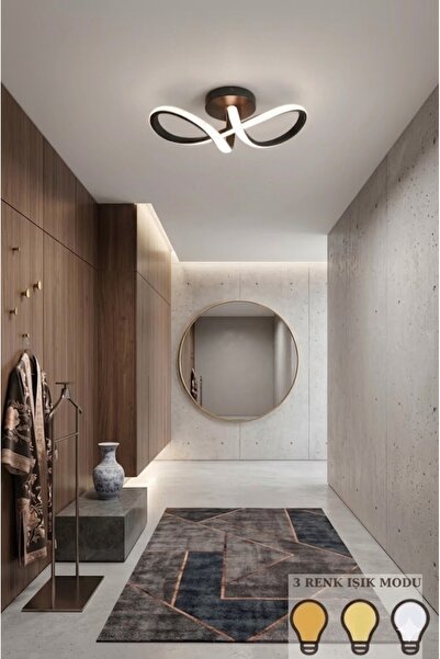 Lzy Avize Store 3 Renkli Knot Siyah LED Sarkıt Avize | Salon, Antre, Hol ve O...