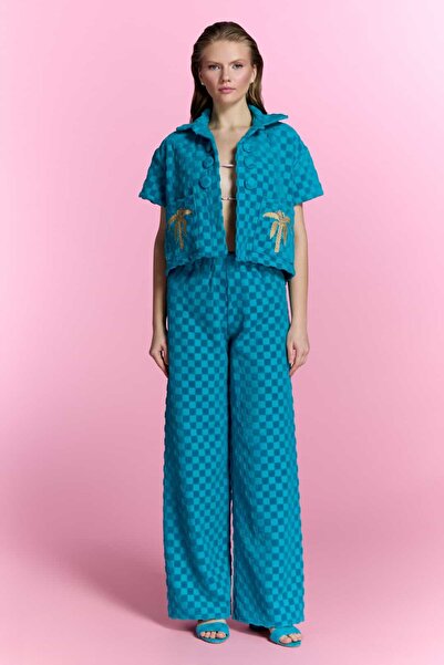 Nur Karaata Miami Glow Blue Long Set