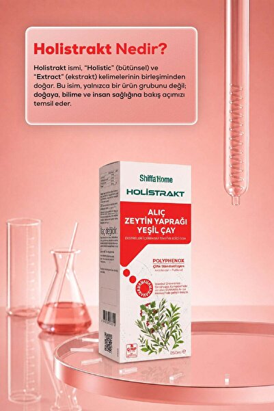 Shiffa Home HOLİSTRAKT - Alıç, Zeytinyaprağı ve Yeşilçay İçeren Sıvı Ekstrakt 250 ML