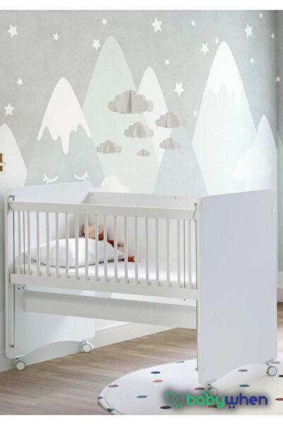 Babywhen Tekerlekli Anne Yanı Kademeli Bebek Beşiği - Bebek Yatağı - Park Yat...