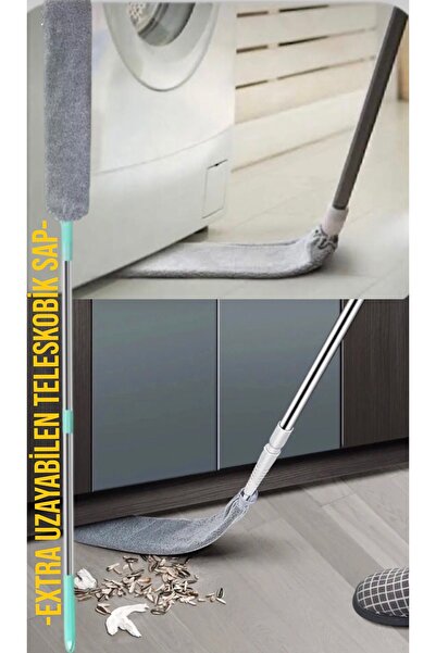 VestareX Mop Mikrofiber Başlıklı Dip Köşe Raf Ulaşılamıyan Yerler Için Esnek ...