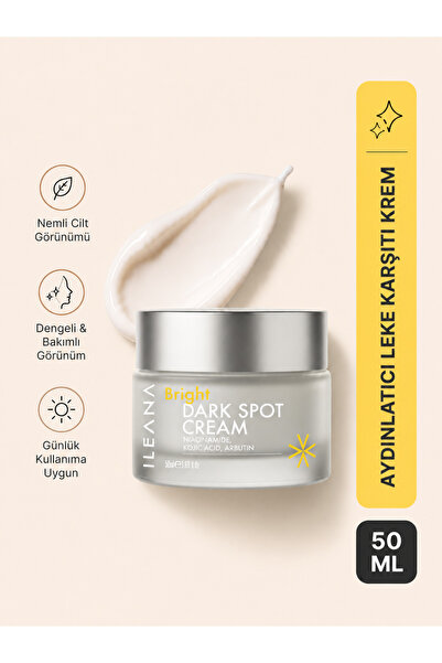 ILEANA Niacinamide, Alpha Arbutin & Kojik Asit İçeren Aydınlatıcı, Ton Eşitle...