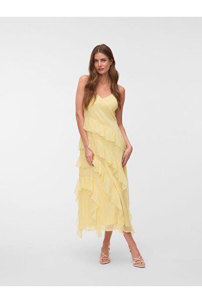 Vero Moda Kleid VMSMILLA Langes Kleid