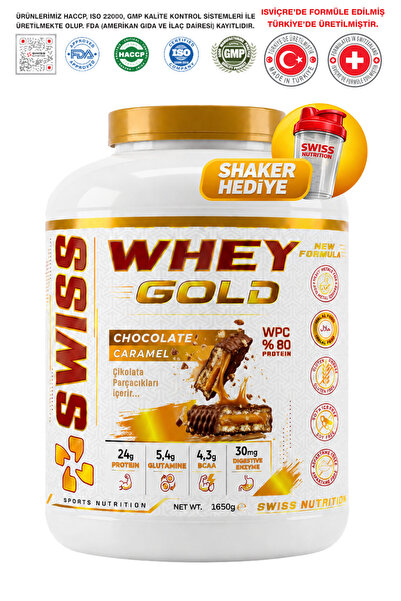 Swiss Nutrition Whey Gold Protein Tozu Çikolata Karamel 52 Servis
