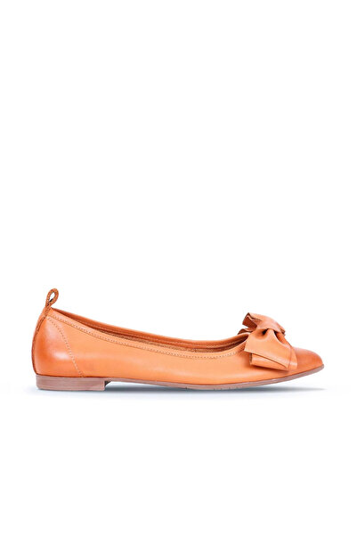 Bueno Shoes Balerini de damă din piele maronie 01wr3100