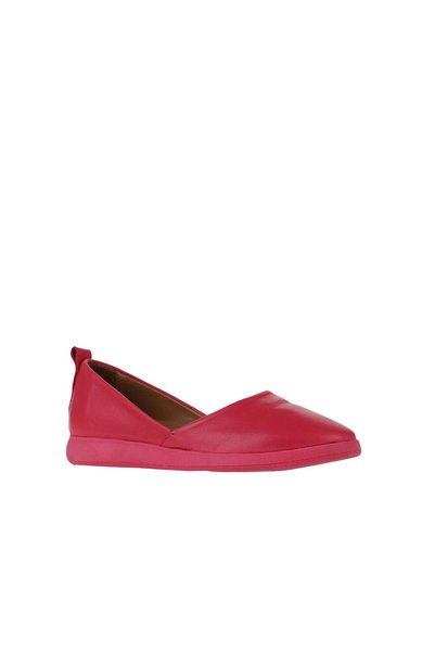 Bueno Shoes حذاء باليرينا مسطح للنساء من الجلد الفوشيا 01wy1507