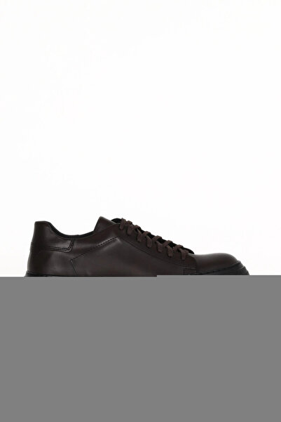 Bueno Shoes حذاء كاجوال رجالي من الجلد البني 10ma13855
