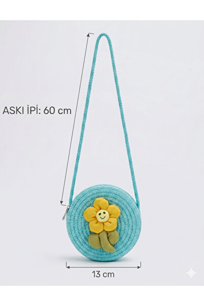 HİMENİSA Straw Girl's Bag 13 cm Size Adjustable Strap Length