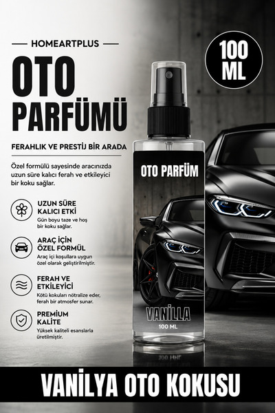 homeartplus Amerikan Vanilya Oto kokusu 100 ml Sprey Şişe