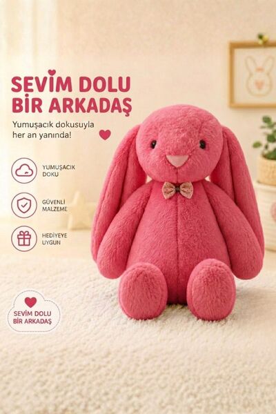 Sole My Sleeping Friend Long Ear Bunny with Bow Tie Plush Rabbit 65 Cm