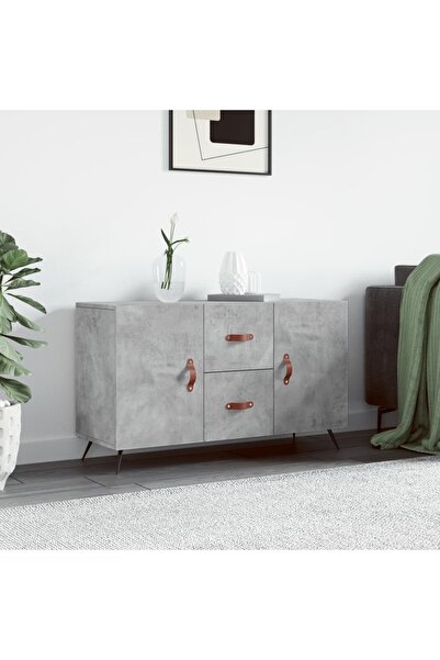 Concept Servantă, gri beton, 100x36x60 cm, lemn compozit