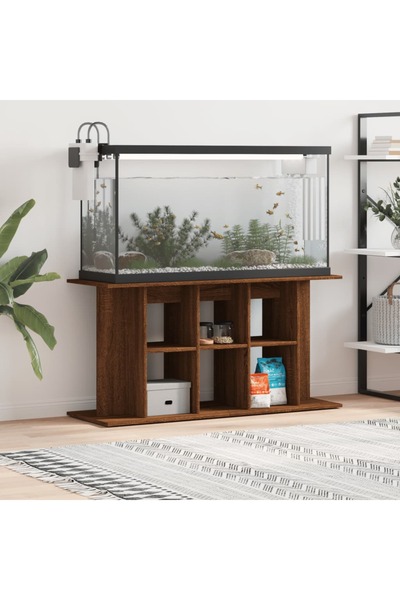 Concept Suport acvariu, stejar maro, 120x40x60 cm, lemn prelucrat