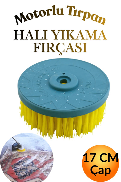 KAYRA LEATHER CRAFT 17 cm Endüstriyel Halı Yıkama Fırçası -Motorlu Tırpan Mak...