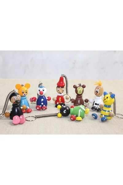 ALVERA COLLECTION Wooden Spring Bounce Keychain Alk1216