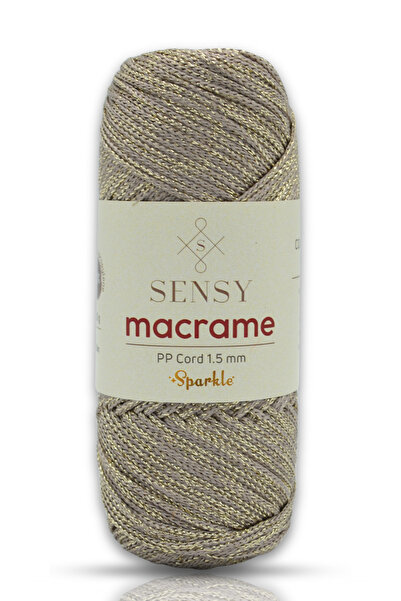 SENSY Premium 1.5 mm Sparkle Glitter Polyester Macrame Cord 150 Gr Supla Cord...
