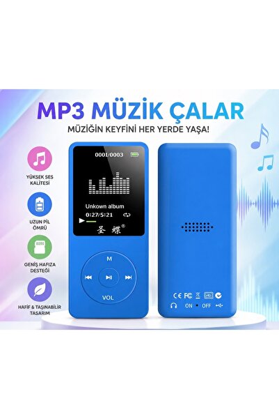 SIGHTZER 8GB DAHİLİ HAFIZALI BLUETOOTHLU MP3-MP4 ÇALAR SES KAYIT FM RADİO DAH...
