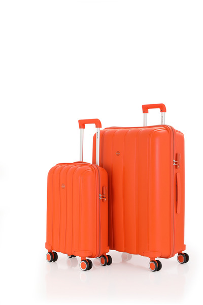 MÇS V305 PP Y.ÜRETİM VALİZ 55 CM + 75 CM KEMİK/BEBE MAVİ SET