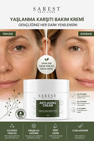 Sarest skincare Gençleştiren Botox Etkili Yaşlanma Karşıtı Ve Kırışıklık Karş...